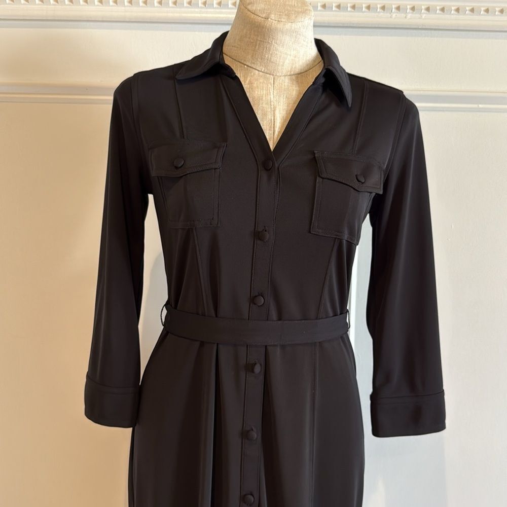 Talbots 3/4 Sleeve Button Down Collared Shirt Dre… - image 2